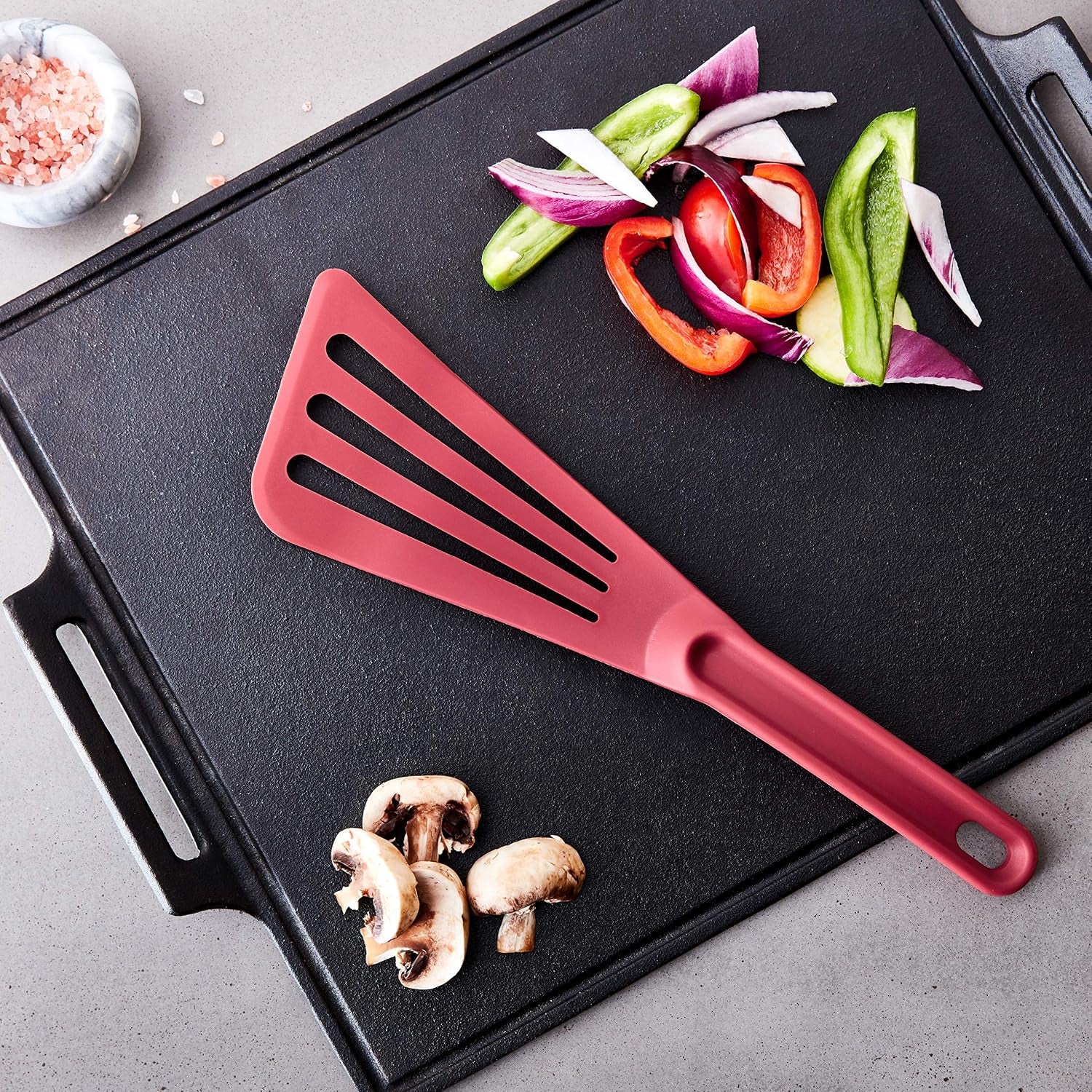 Mercer Culinary Hell's Tools Hi-Heat Slotted Spatula, 12 Inch x 3.5 In