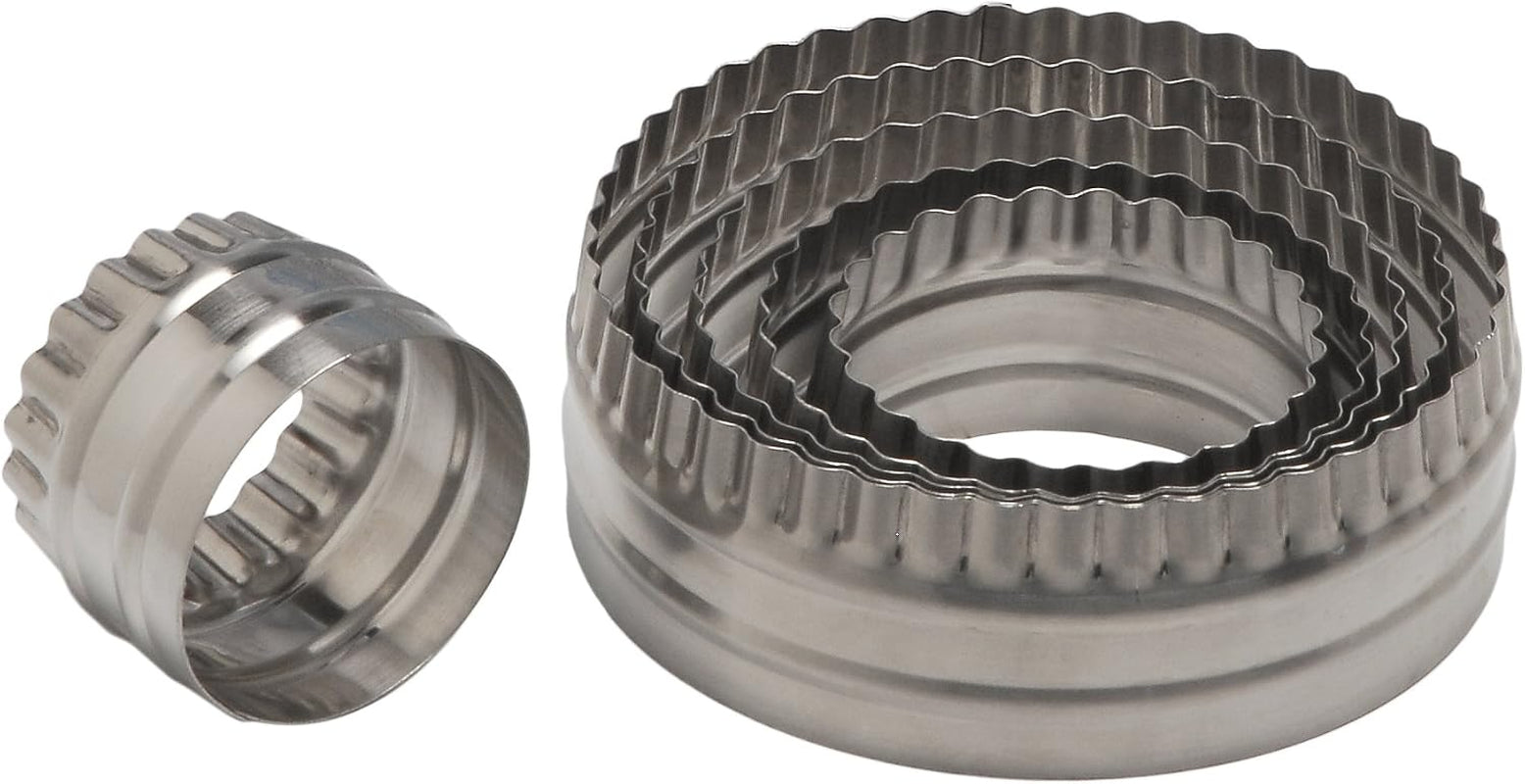 ateco-double-sided-large-round-cutters-in-graduated-sizes-fluted--plain-edges-stainless-steel-6-pc-s
