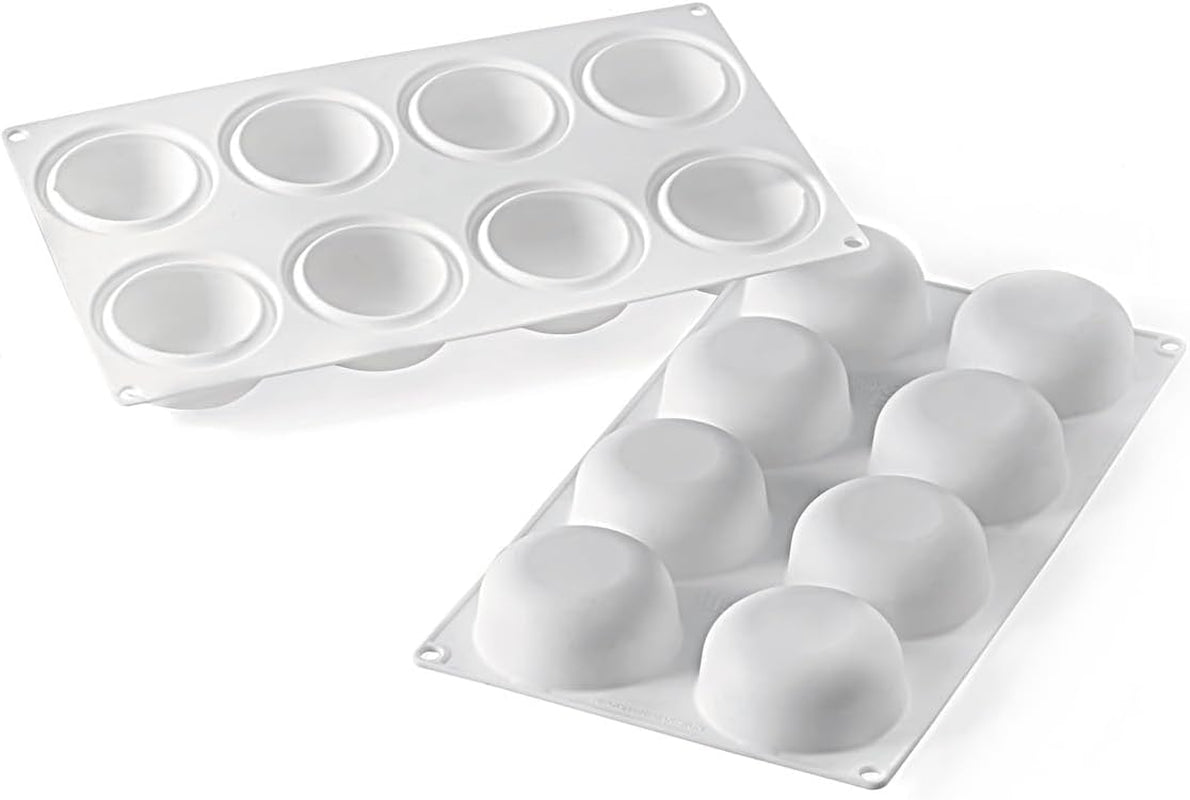Silikomart STONE 85 Silicone Mold – 8 Cavities with Border – 2 1/2" x