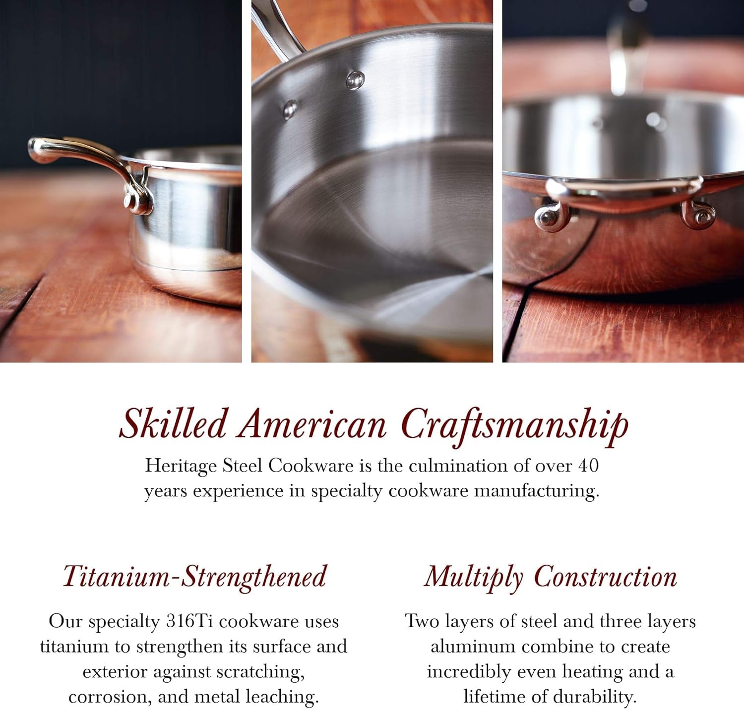 Heritage Steel 12-Inch Titanium-Strengthened Fry Pan