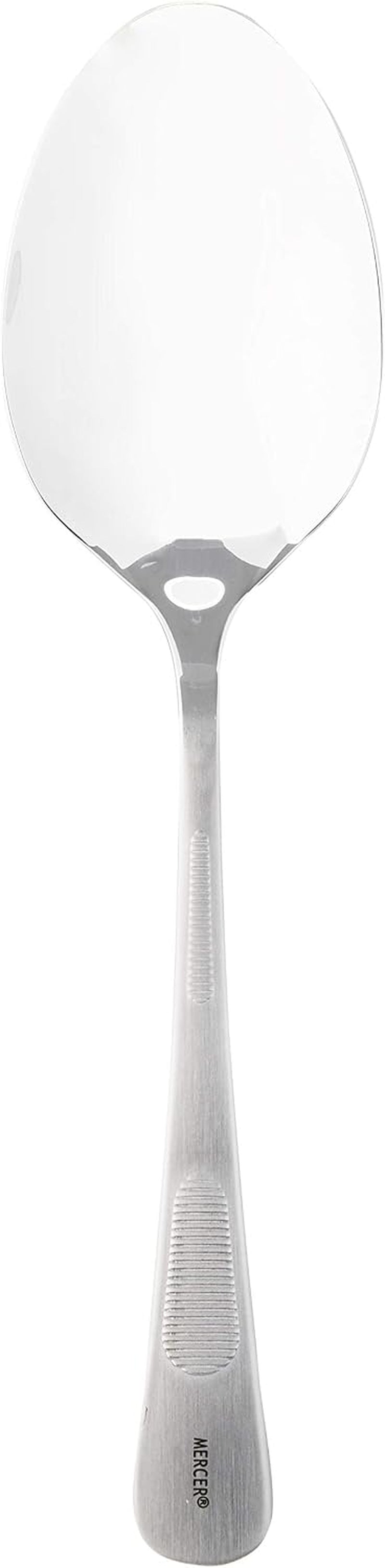Mercer Culinary 18-8 Stainless Steel Plating Spoon with Solid Bowl, 9