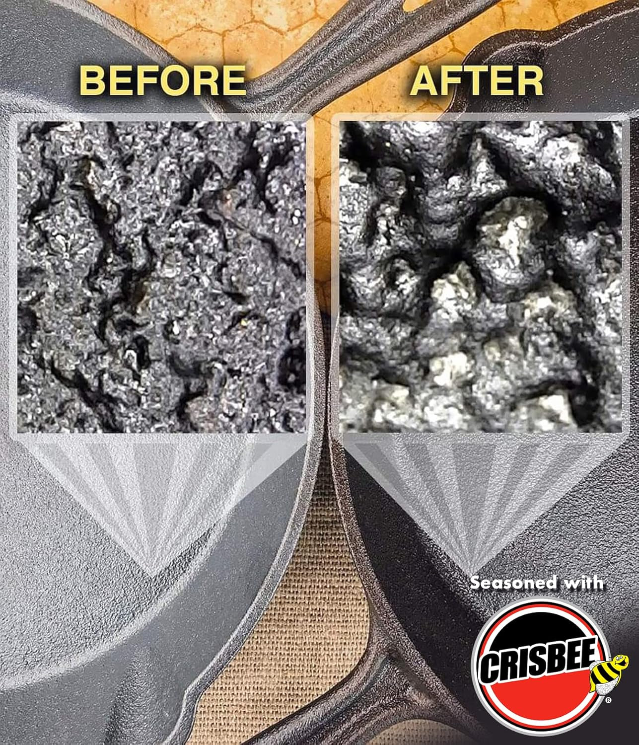 Crisbee Rub Cast Iron & Carbon Steel Seasoning 2 oz