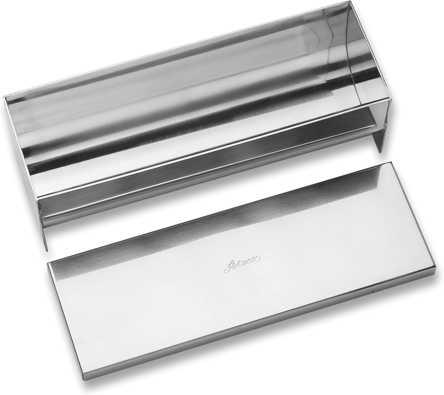 Ateco Stainless Steel Terrine Mold with Cover 11.75 x 2.25 Inches