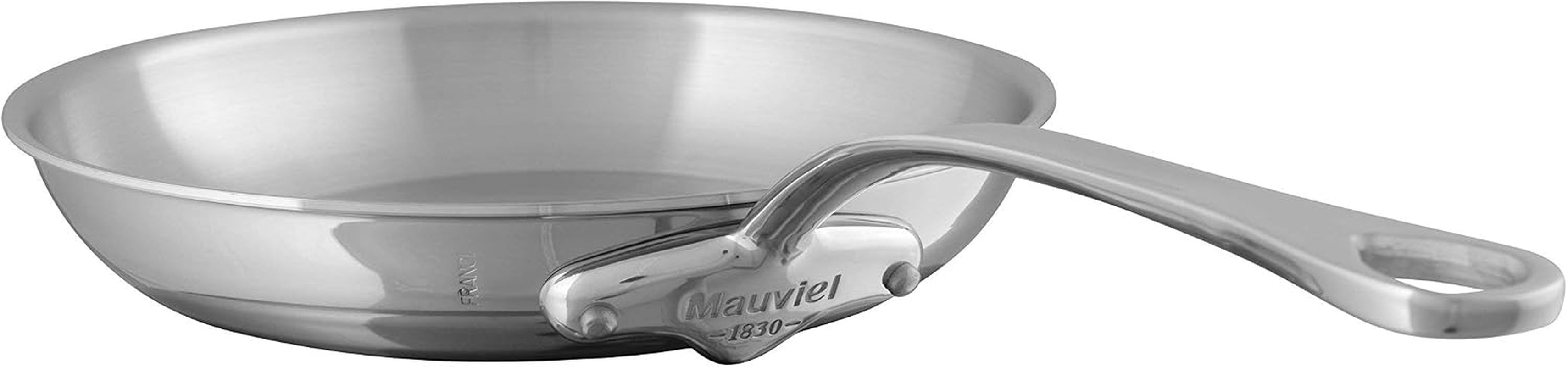 Mauviel M'Cook 5-Ply Polished Stainless Steel Frying Pan 10.2"