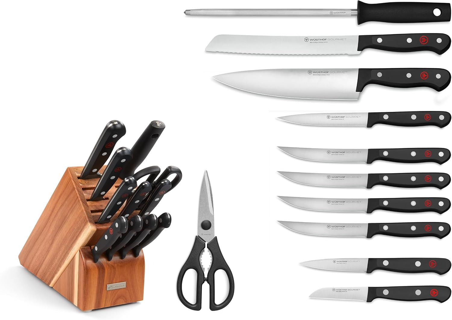 Wüsthof Gourmet 12-Piece Knife Block Set