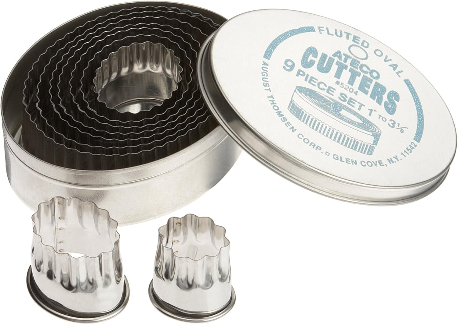 ateco-fluted-edge-round-cutters-in-graduated-sizes-stainless-steel-11-pc-set