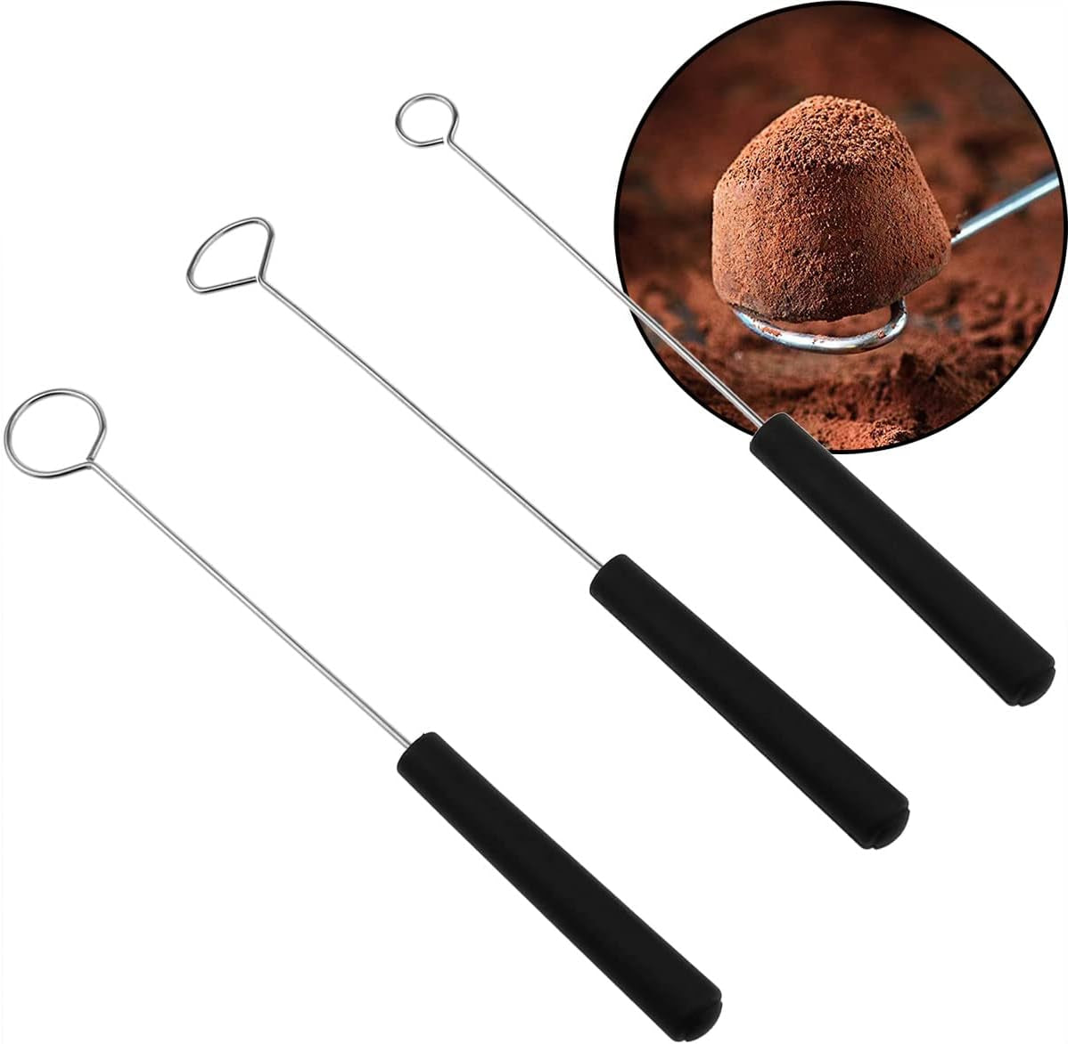 AYLIFU 6-piece Packs Stainless Steel Candy Dipping Tool Chocolate Dipp