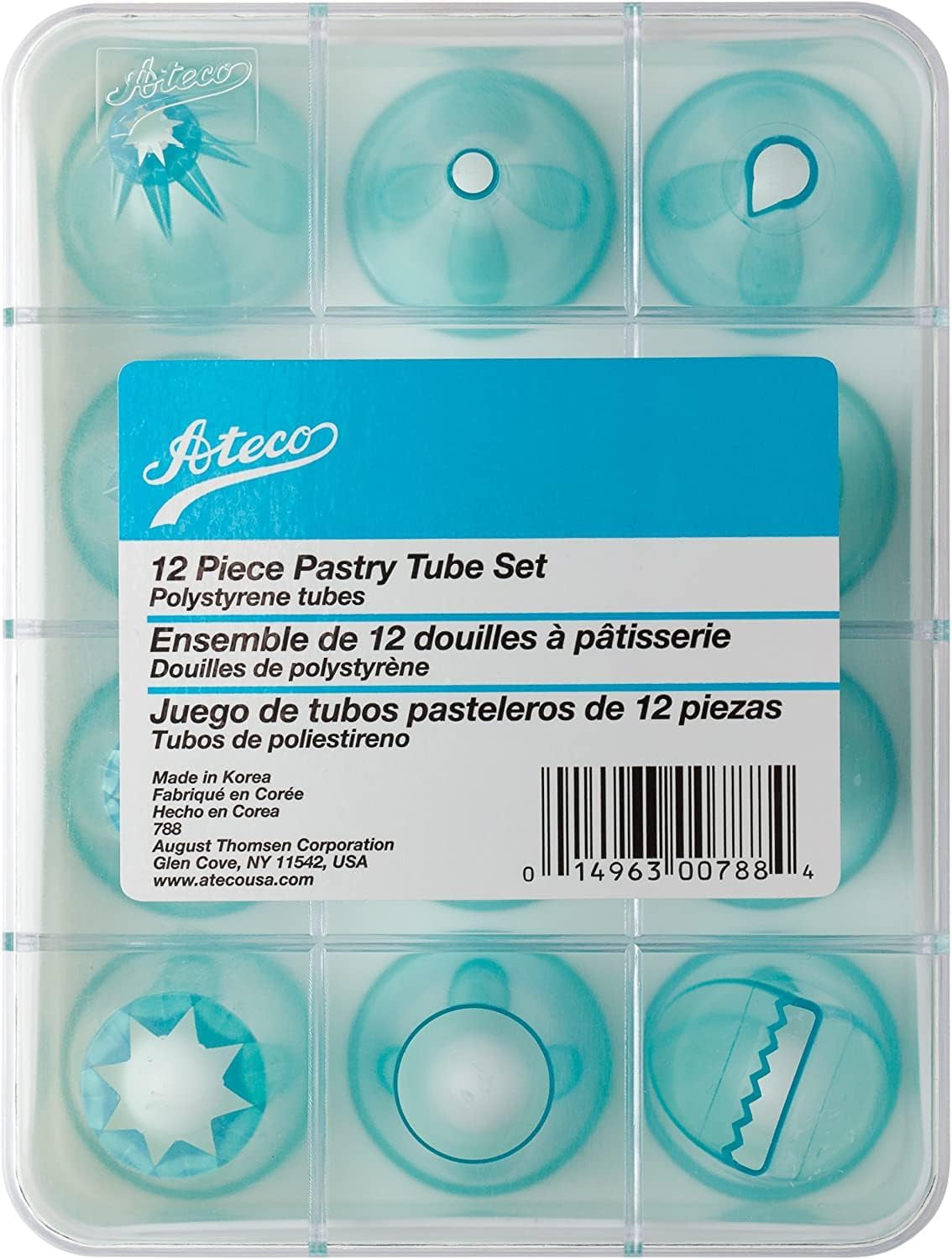 Ateco 12-Piece Plastic Decorating Tip Set