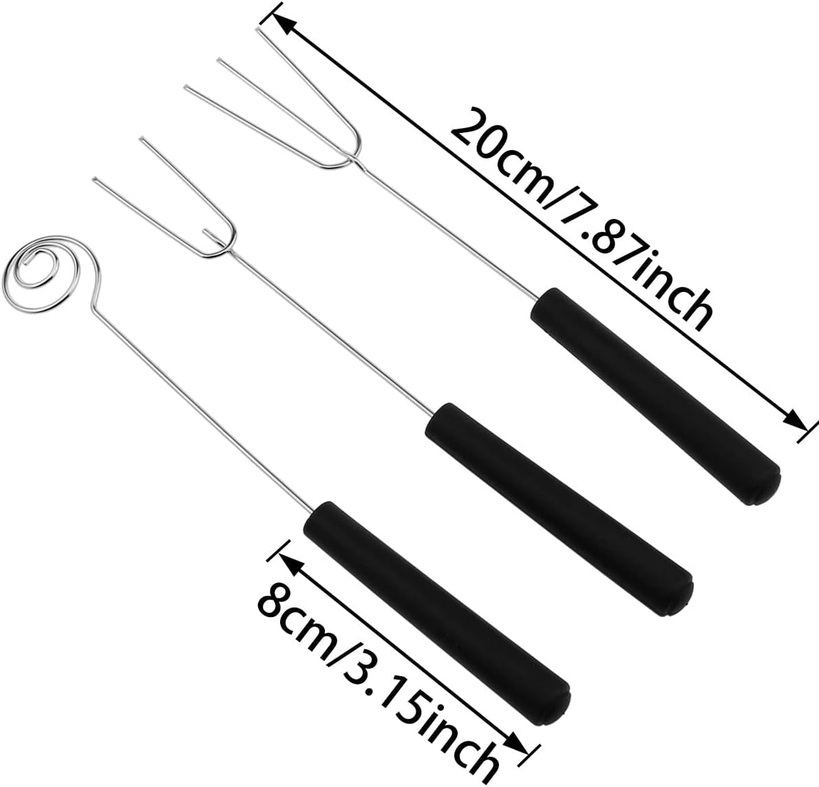 AYLIFU 6-piece Packs Stainless Steel Candy Dipping Tool Chocolate Dipp
