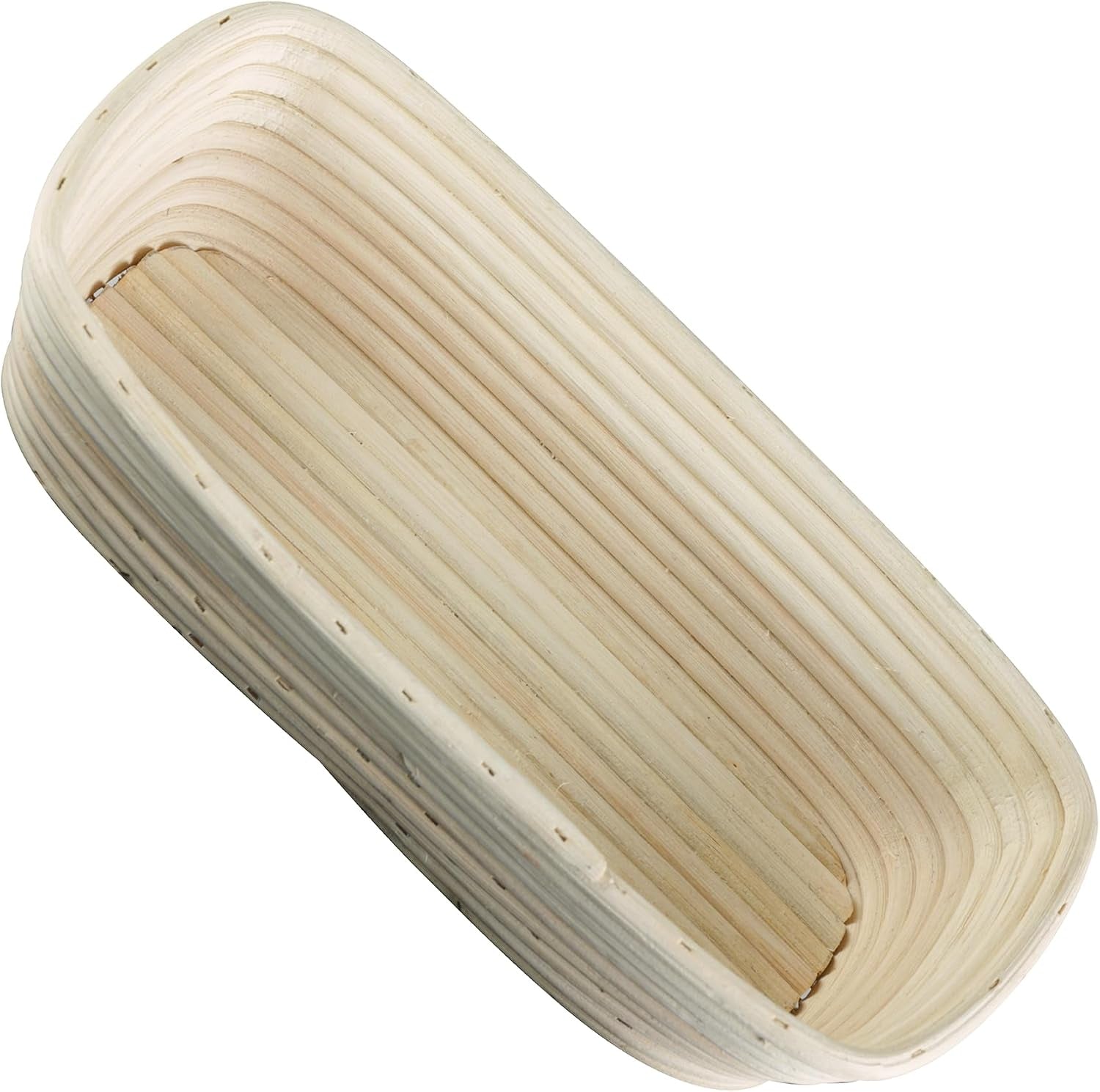 Frieling Proofing Basket, Brotform Bread Rising Banneton and Serving Basket, Oval, 11-Inch 10-Inch by 7-Inch