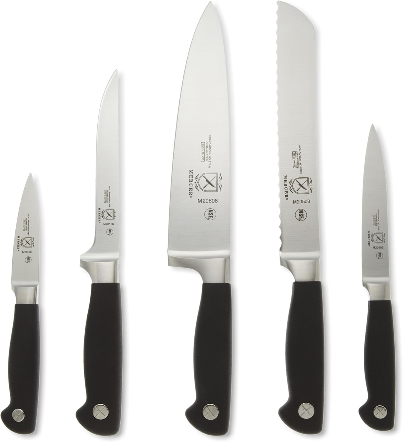 Mercer Culinary Genesis 6-Piece Knife Block Set