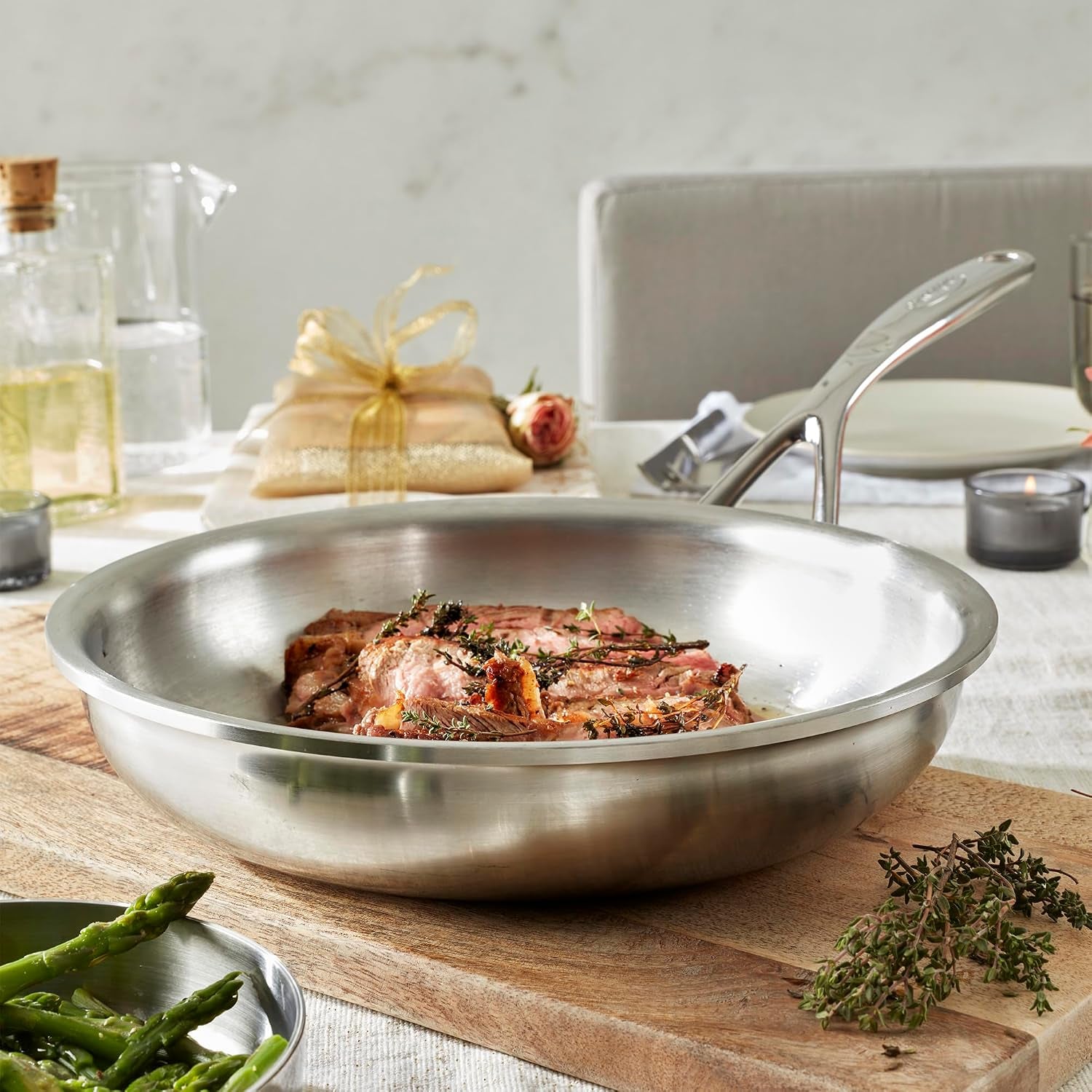 Demeyere 1523 Atlantis Proline 9.4-inch Stainless Steel Fry Pan