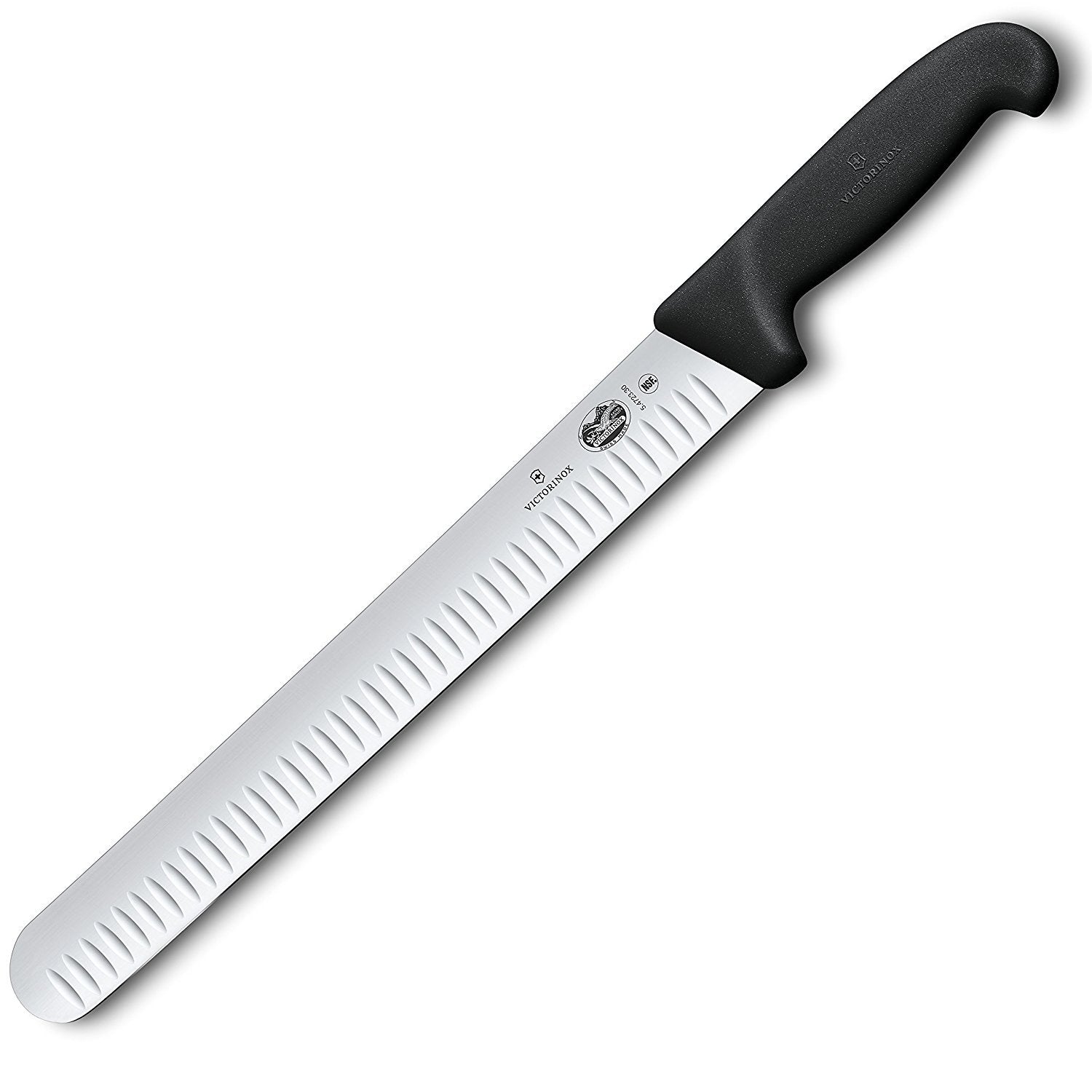 Victorinox 12 Inch Slicing Knife with Granton Blade and Fibrox Pro Handle