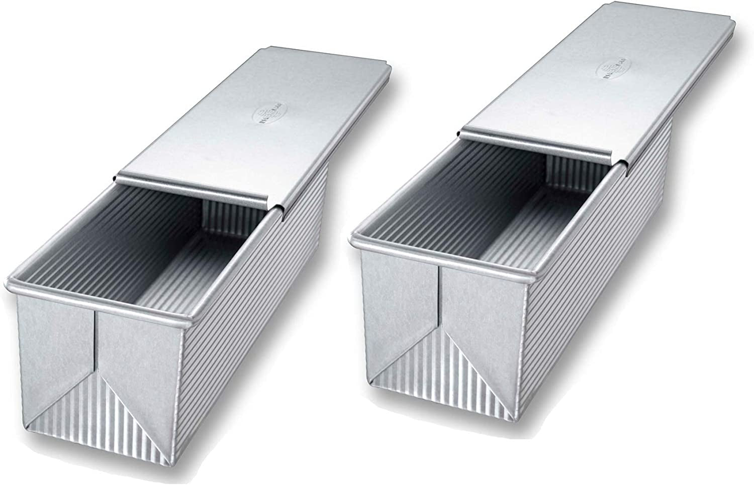 USA Pan Bakeware Pullman Loaf Pan With Cover, 9 x 4 inch, Nonstick & Q