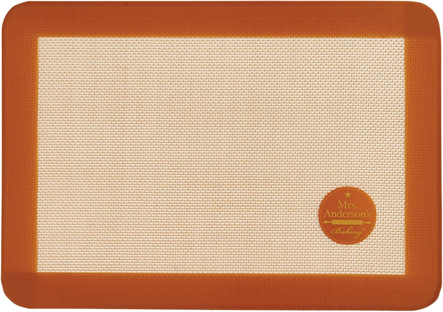 Mrs. Anderson's Baking Non-Stick Silicone Baking Mat - Reusable Oven Liner & Pastry Mat - For Breads, Cookies, Roasting & More - Baker’s Essentials - Heat-Resistant to 480°F - Toaster Oven Baking Mat