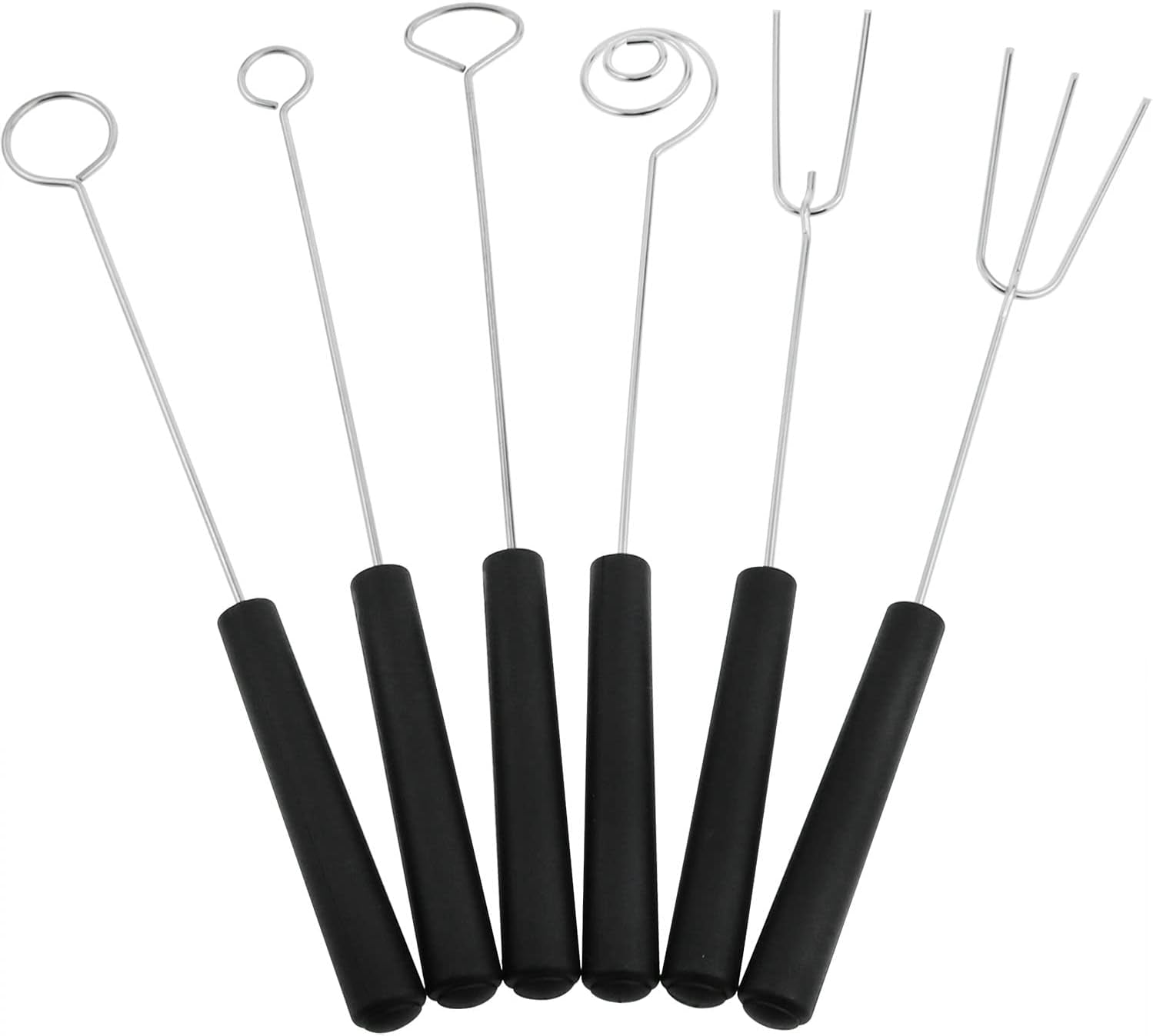 AYLIFU 6-piece Packs Stainless Steel Candy Dipping Tool Chocolate Dipp
