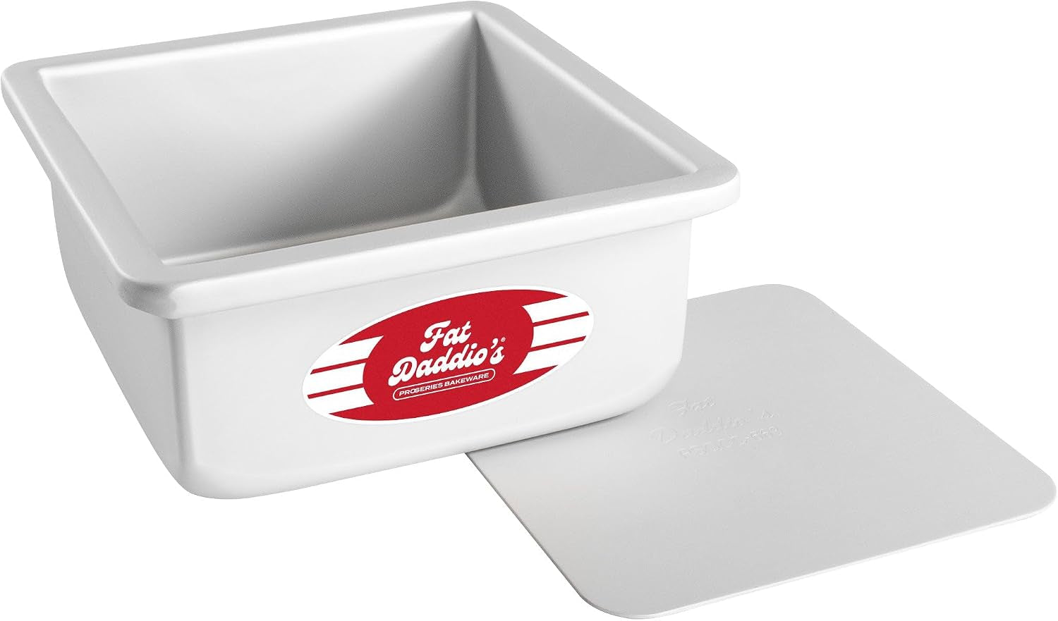 Fat Daddio's PSQCC-663 Removable Bottom Square Cake Pan, 6 x 6 x 3 Inc