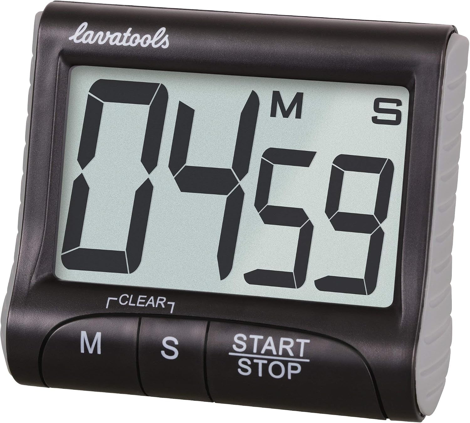 Lavatools KT1 Digital Kitchen Timer & Stopwatch, Large Display, Bold Digits, Simple Operation, Loud Alarm, Magnetic Kickstand for Cooking and Classroom
