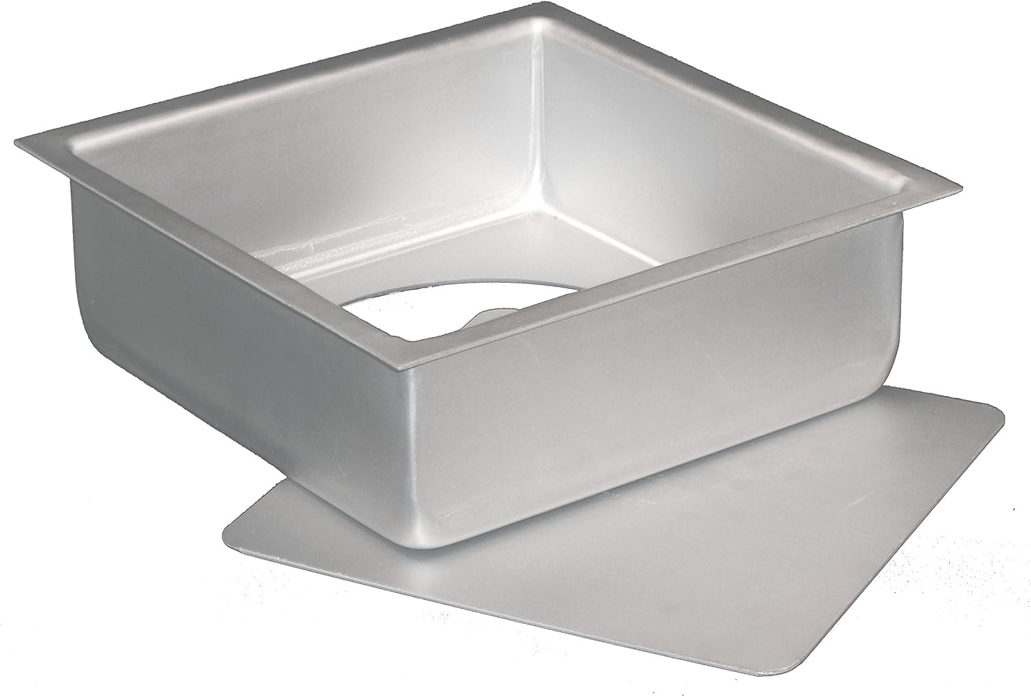 Fat Daddio's PSQCC-663 Removable Bottom Square Cake Pan, 6 x 6 x 3 Inc