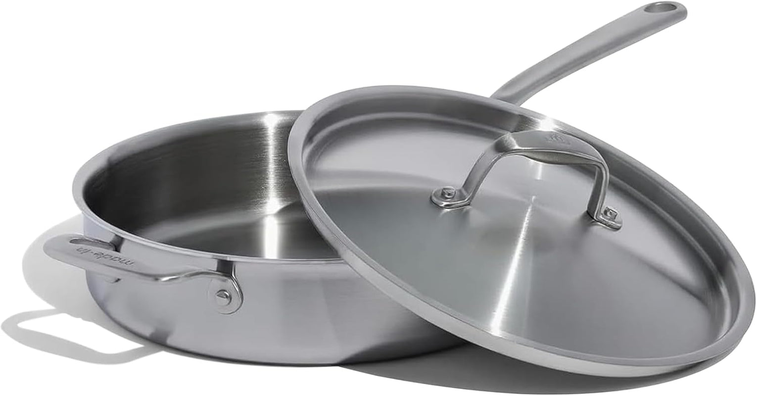 Made In Cookware - 3.5 Quart Stainless Steel Saute Pan - 5 Ply Stainle
