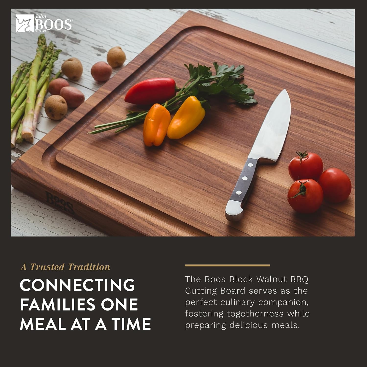 John Boos Block Walnut Reversible Cutting Board