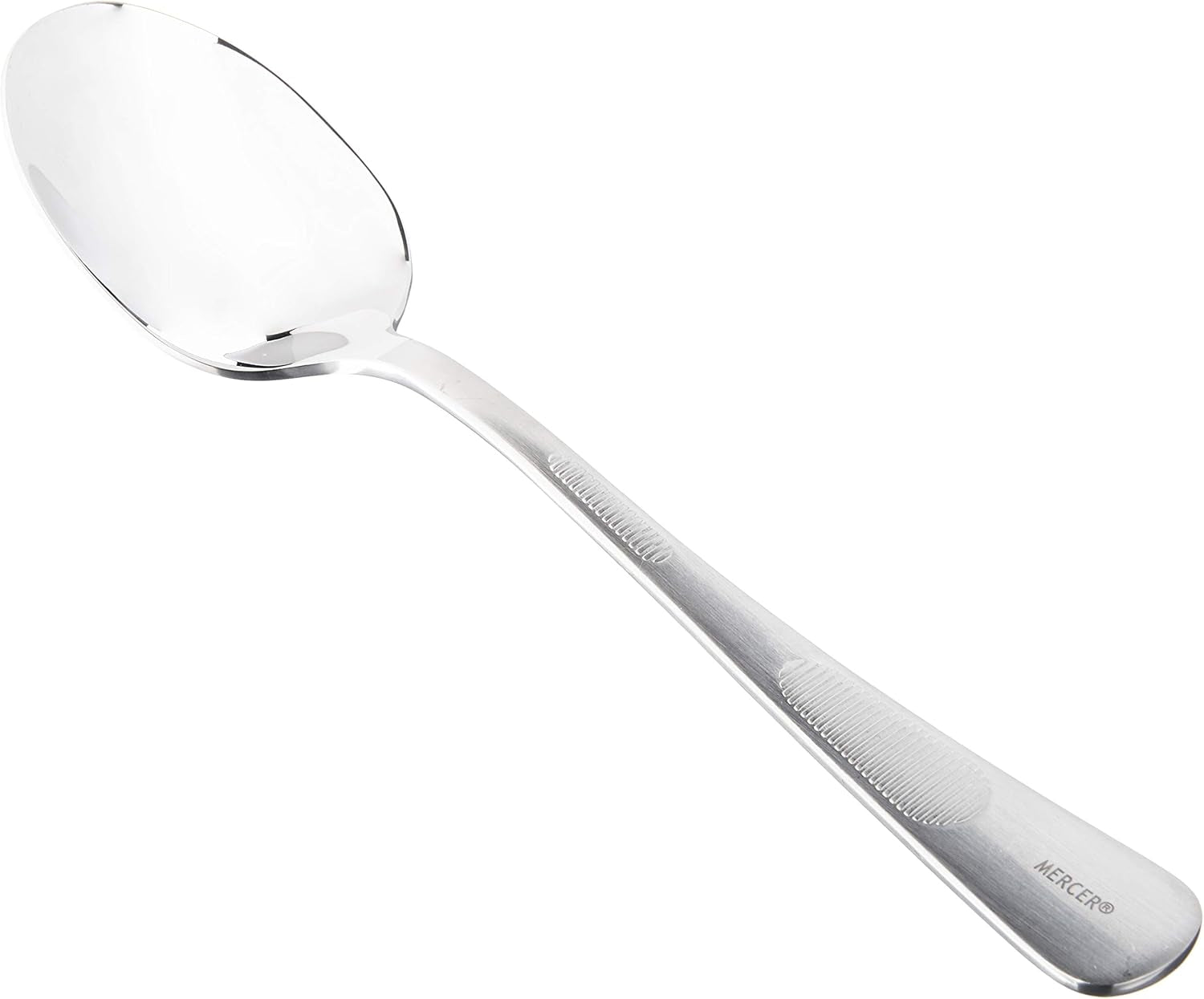 Mercer Culinary 18-8 Stainless Steel Plating Spoon with Solid Bowl, 9 