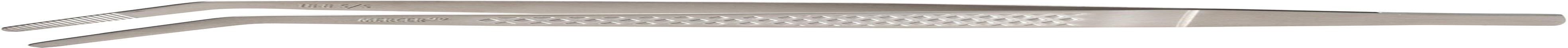 Mercer Culinary 18-8 Stainless Steel Chef Plating Tongs, Curved Fine T