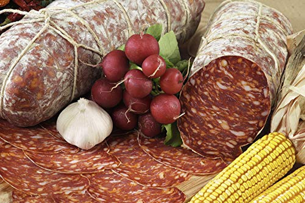 The Sausage Maker - Salami Sausage Casing Kit, Tied and Looped 76mm (3