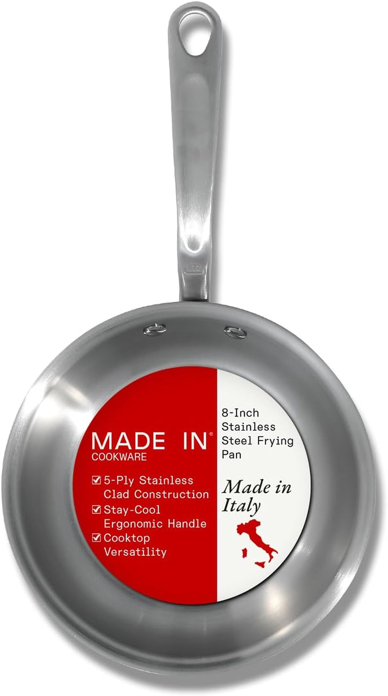 Made In 12-Inch Stainless Clad Fry Pan