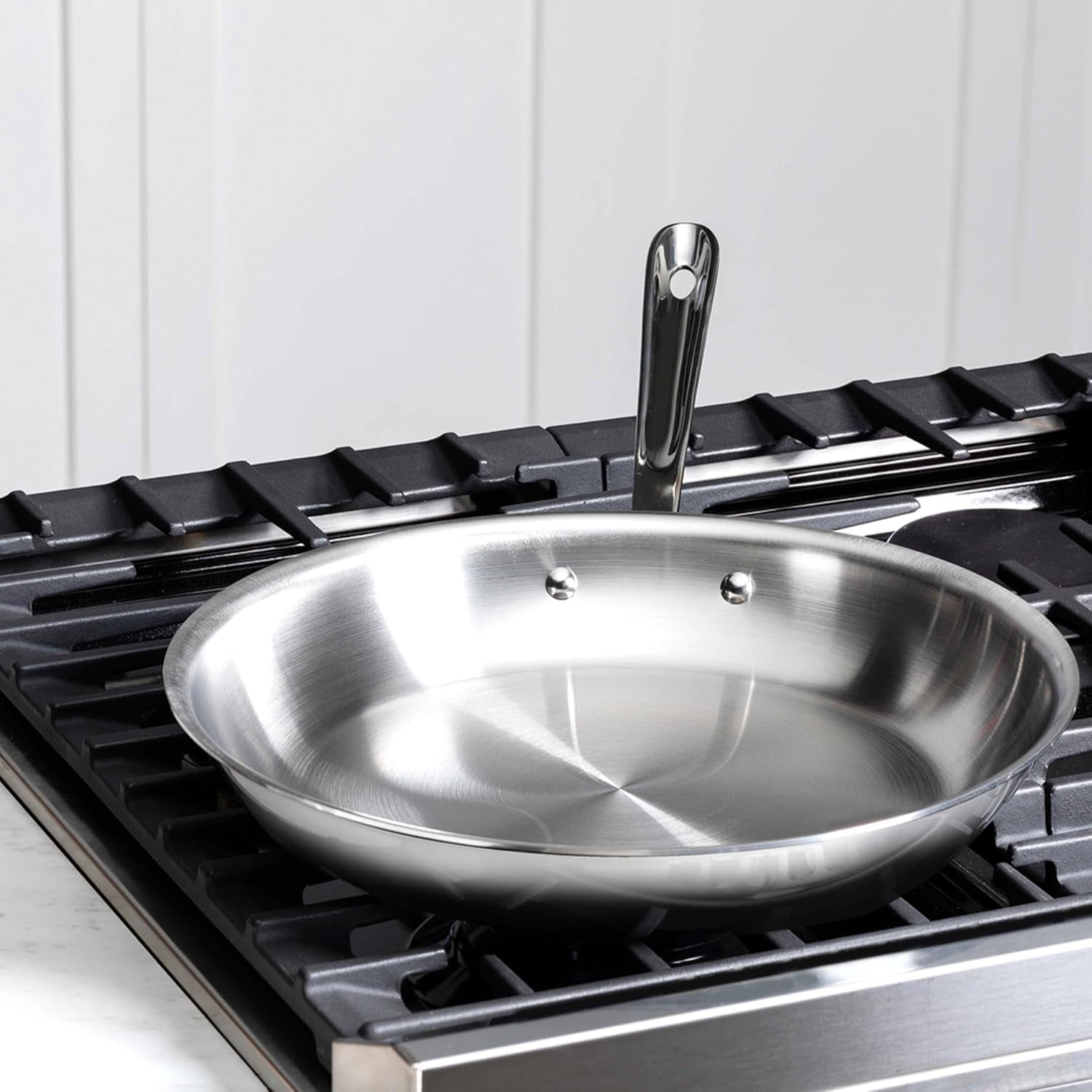 All-Clad D3® Stainless Steel 12 inch Frying Pan- Made in the USA- The Original Bonded Professional Cookware- Oven Safe & Induction Compatible