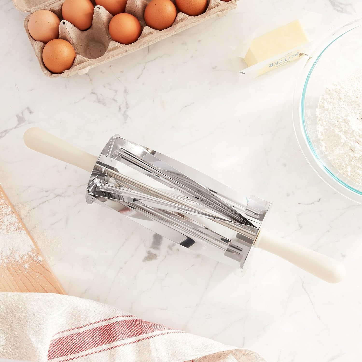 Ateco Stainless Steel Croissant Roller Cutter 15"