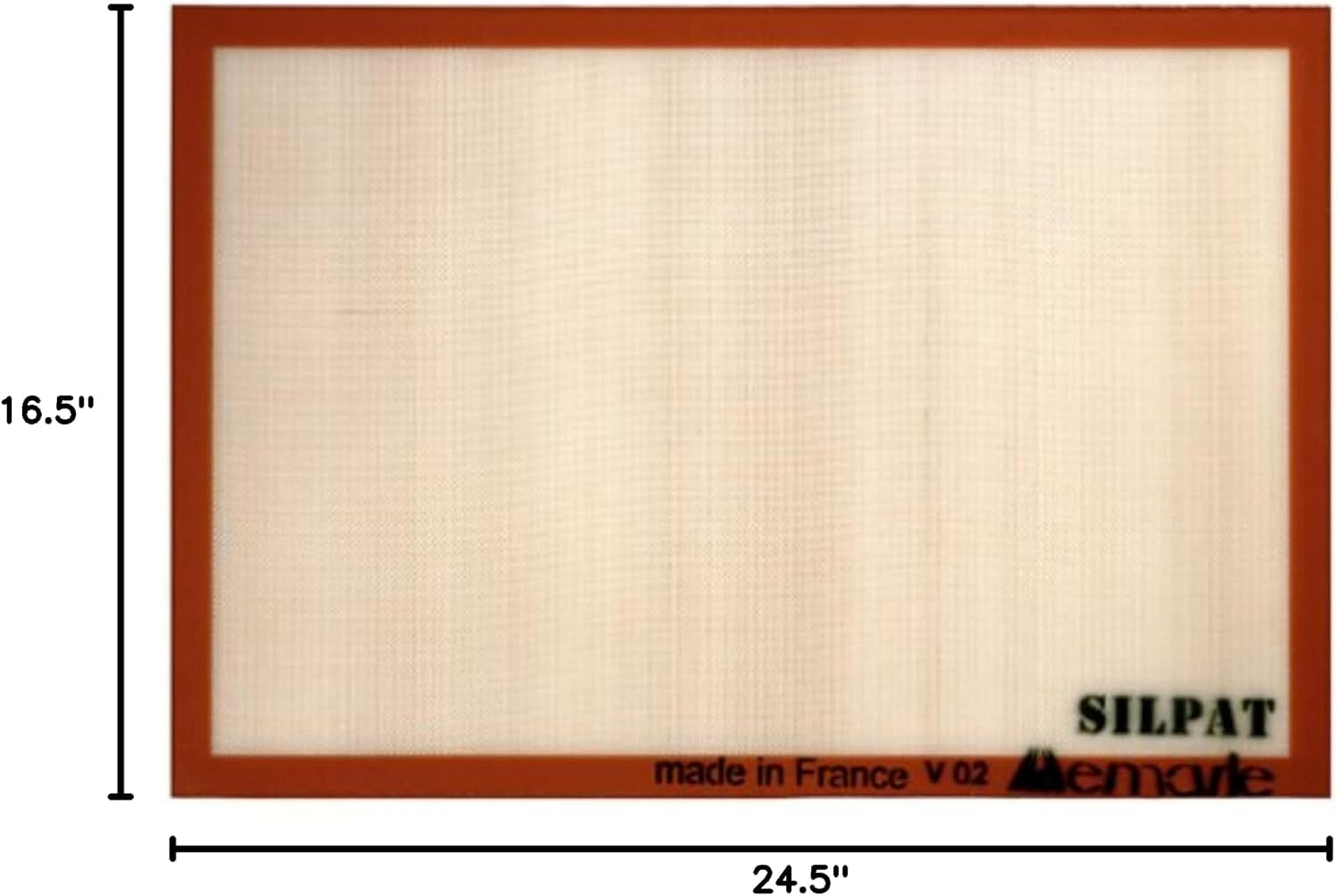 Silpat Non-Stick Silicone Commercial Size Baking Mat 16.5" × 24.5"