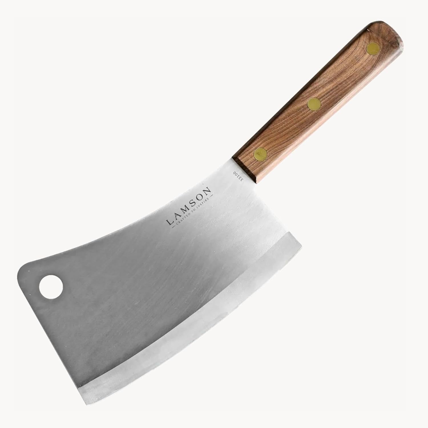 Lamson 7.25” Heavy Duty Meat Cleaver with Walnut Handle – High-Carbon 