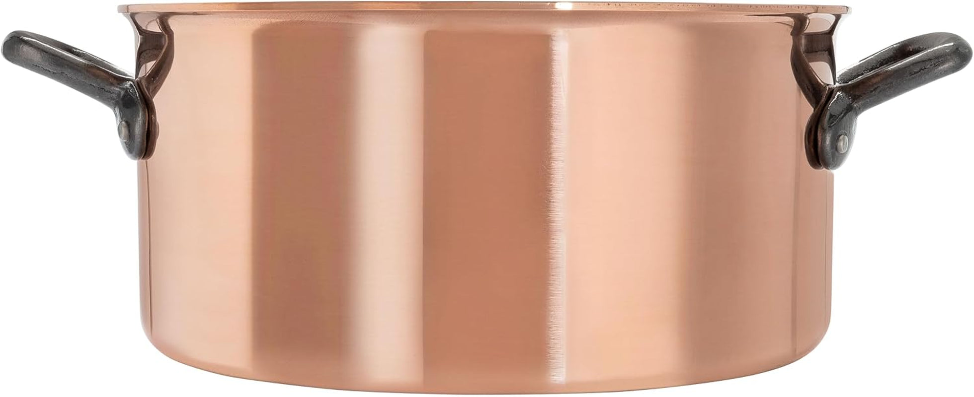 Bourgeat Copper Casserole Pot 9.5", 5.4 Qt