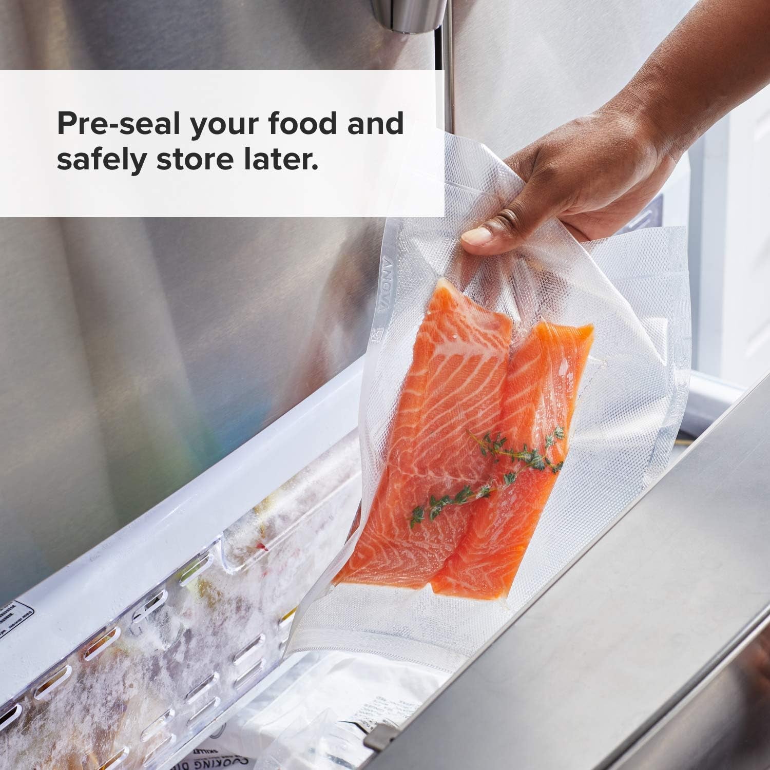 Anova Culinary Precision Vacuum Sealer Bags (Pre-cut), Clear