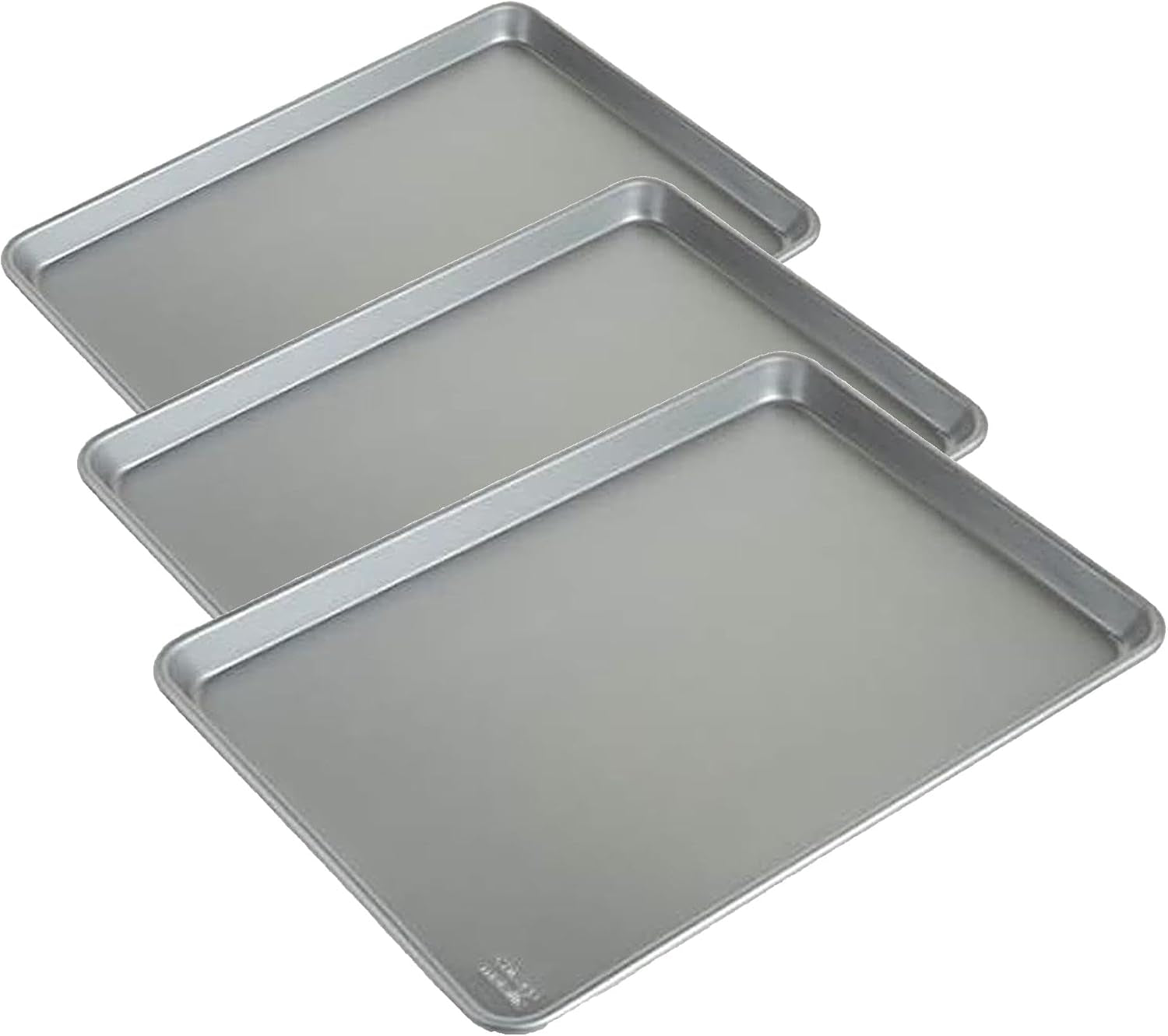 Chicago Metallic Commercial II Traditional Uncoated Jelly Roll Pan Set 16.75" × 12"