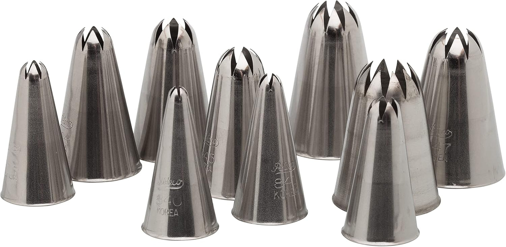 Ateco 810 10 Piece Plain Tube Set Sizes 0 to 9