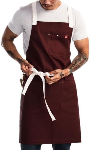Cotton Canvas Crossback Chef Apron