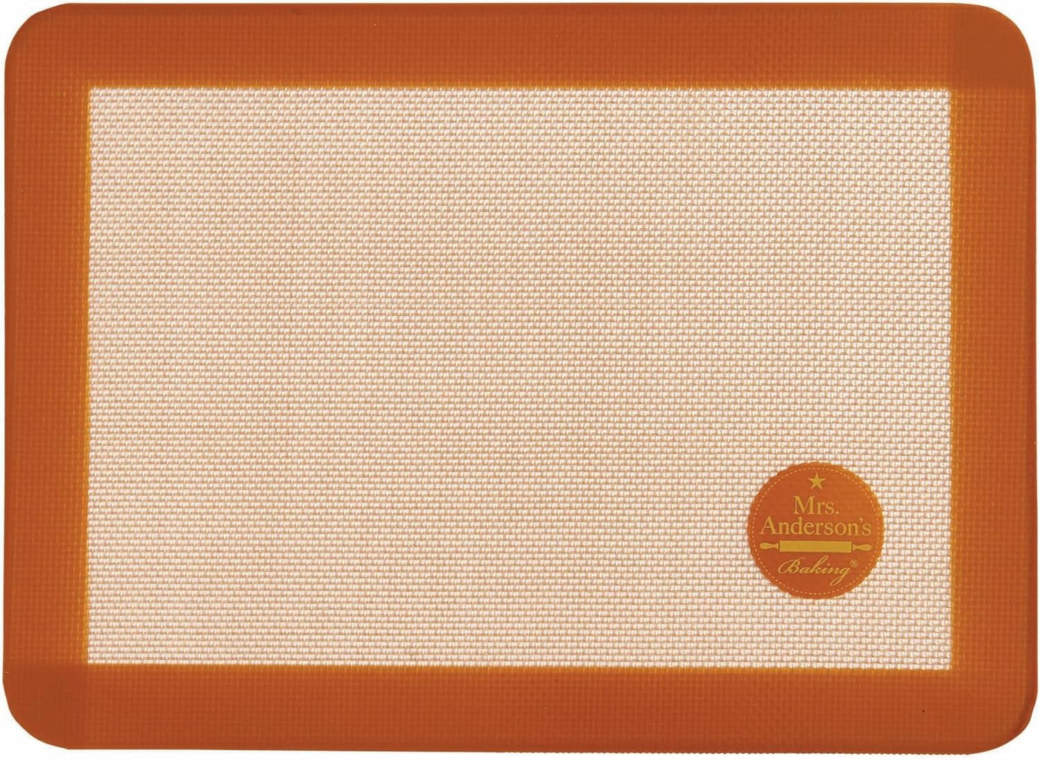 Mrs. Anderson's Baking Non-Stick Silicone Baking Mat - Reusable Oven Liner & Pastry Mat - For Breads, Cookies, Roasting & More - Baker’s Essentials - Heat-Resistant to 480°F - Toaster Oven Baking Mat