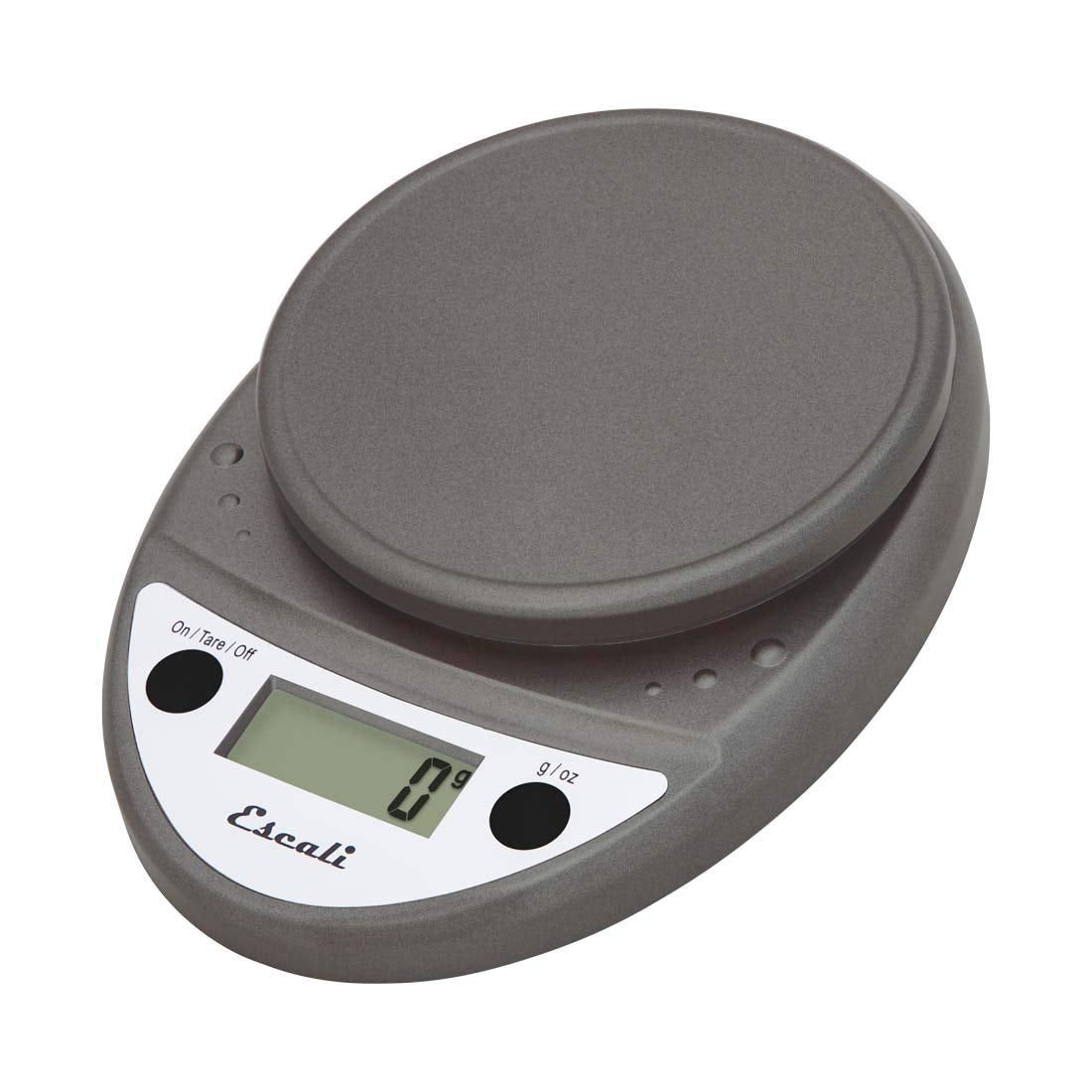 Escali Primo Digital Food Scale Multi-Functional Kitchen Scale and Baking Scale for Precise Weight Measuring and Portion Control, 8.5 x 6 x 1.5 inches, Chrome