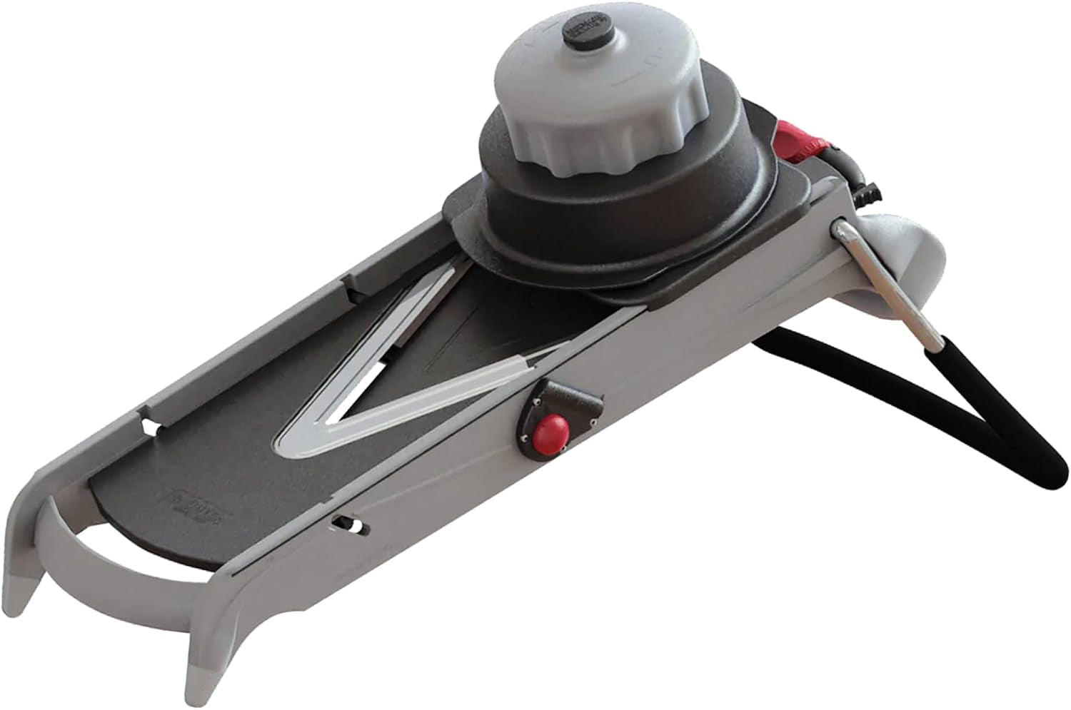 de Buyer LA MANDOLINE REVOLUTION MASTER - Removable, Double-Sided Stainless Steel Blade - Ideal for Cutting, Shredding, Dicing & Cubing - Includes 6 Julienne Blades & Extra Pusher - Made in France