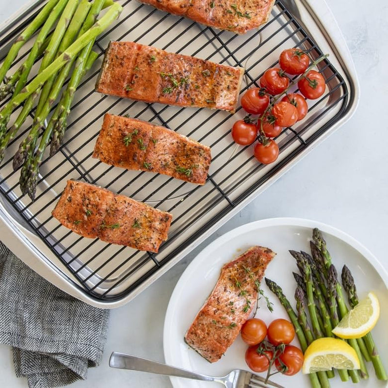 Nordic Ware Naturals Half Sheet Pan with Cooling Rack Set