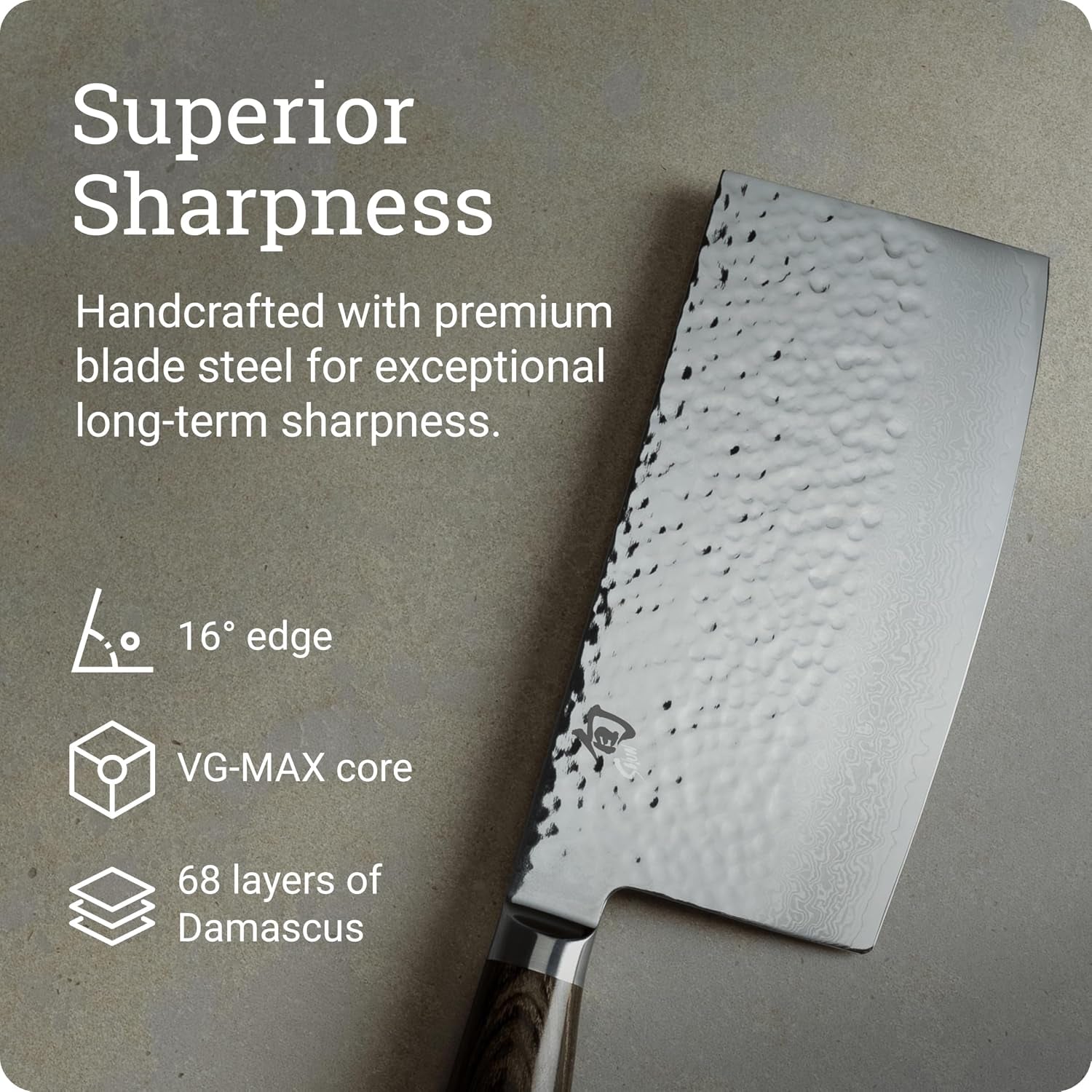 7 Inch Damascus Vegetable Cleaver