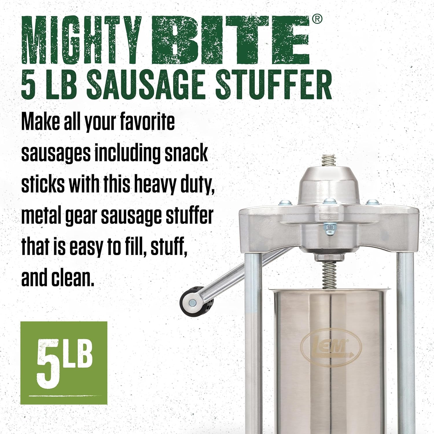 LEM 5-Lb Stainless Steel Vertical Sausage Stuffer