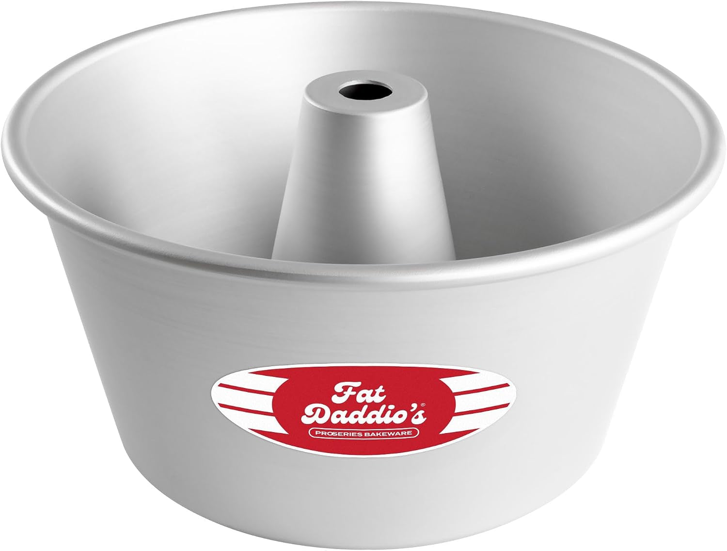 Fat Daddio's PAF-10425 Anodized Aluminum Angel Food Cake Pan, 10 Inch