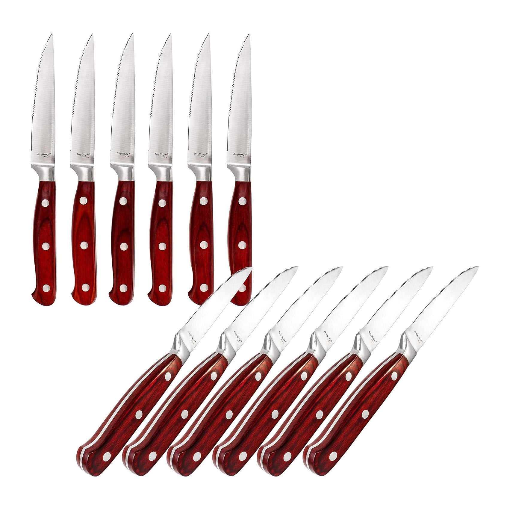 12 Piece Pakka Wood Steak Knife Set