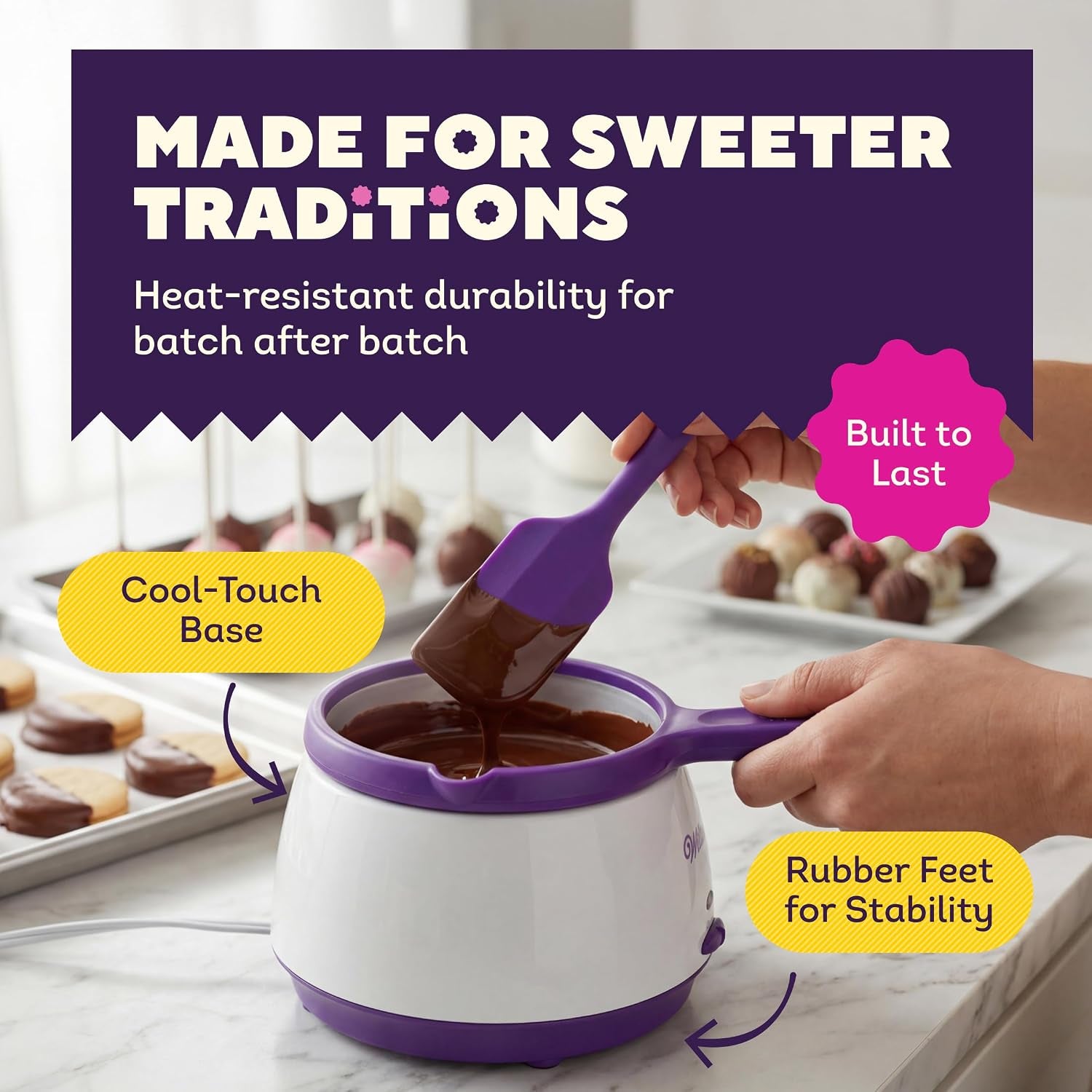 Wilton Candy Melts Candy Melting Pot - Melt Station for Chocolate & Fo
