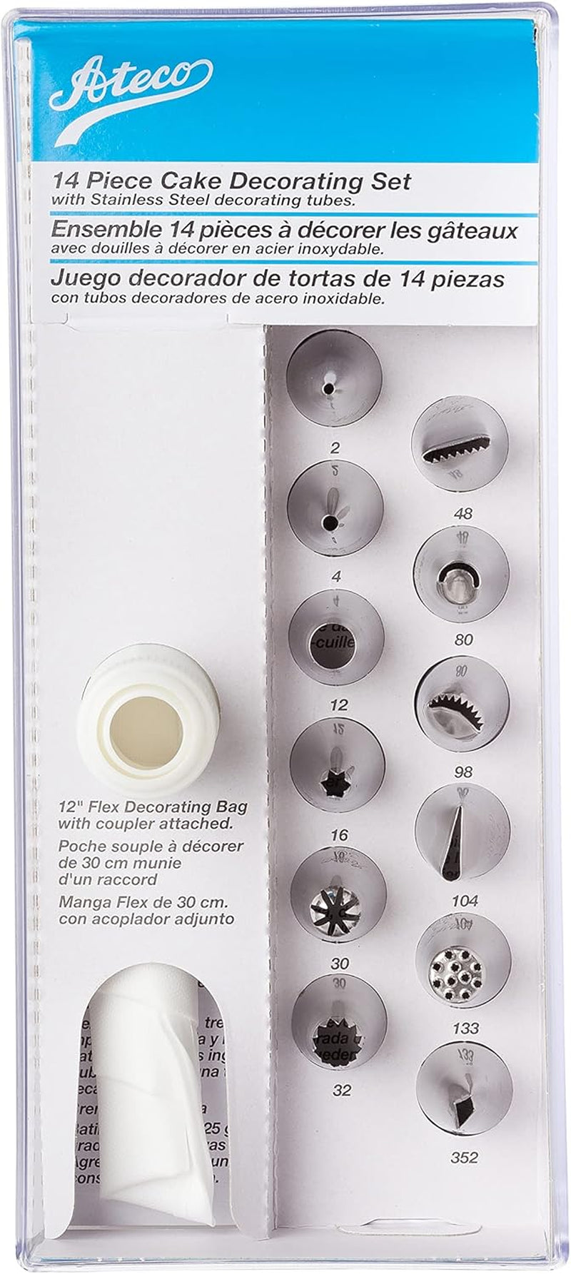 Ateco 14 Piece Cake Decorating Set
