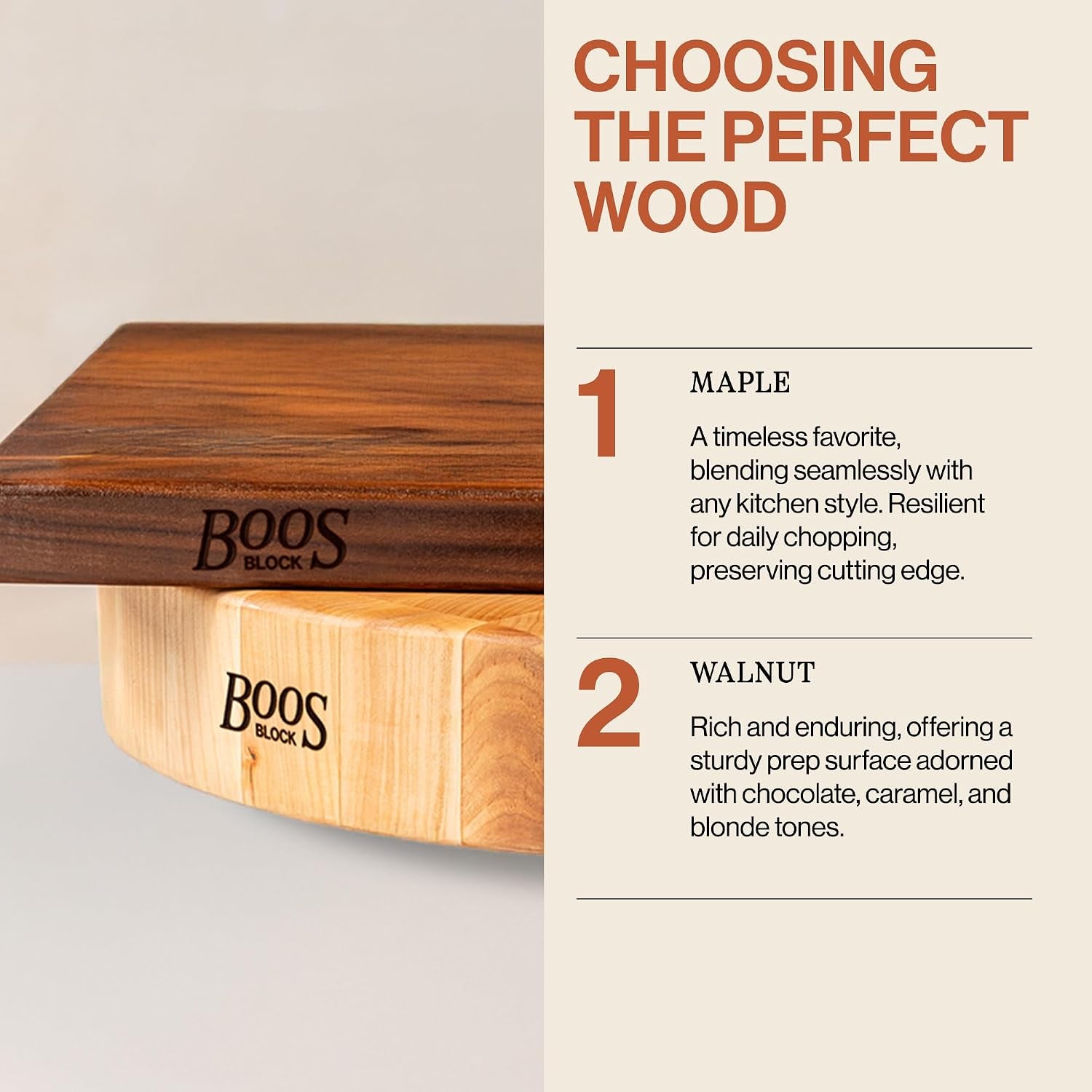 John Boos CCB Series Rectangular Wooden Walnut Cutting Board 18”x12” – 1.75” Thick, 12-lb Reversible Butcher Block with End-Grain & Finger Grips – Made in the USA