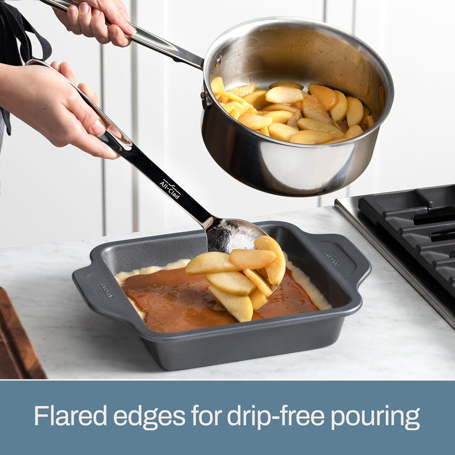 All-Clad D3 Stainless Steel 3 Quart Sauce Pan with Lid